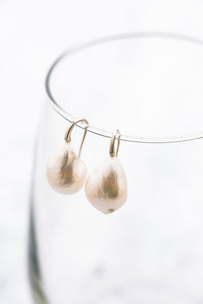 Baroque Pearl Earrings | Teardrop Pearl Earrings | Stephanos